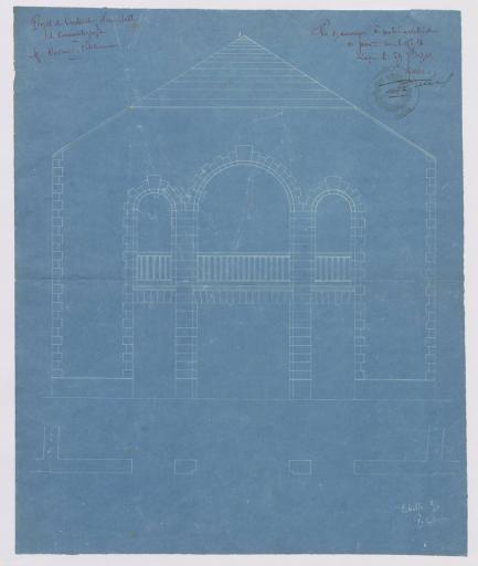 Projet de construction d'une salle de cinématographe, 29 septembre 1919.